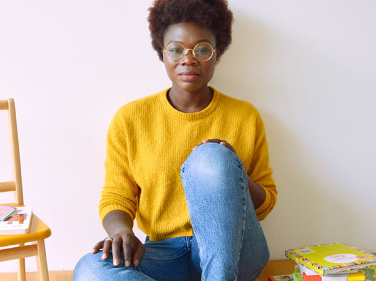 Afi Kreyling has created learning boxes for multilingual children. Afi Kreyling has created learning boxes for multilingual children.