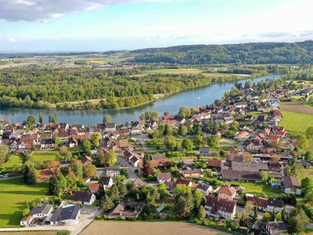 Die deutsche Exklave Büsingen in der Schweiz.