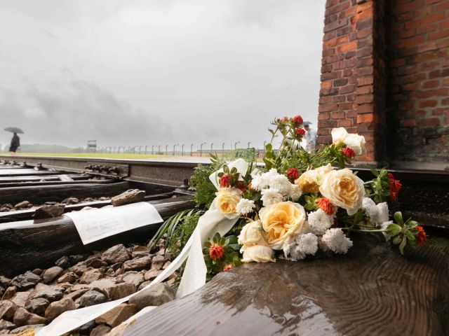 Gedenken im ehemaligen KZ Auschwitz-Birkenau 