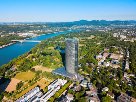 Blick auf Bonn, das mit Boliviens Hauptstadt La Paz kooperiert.