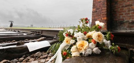 Commemoration at the former concentration camp Auschwitz-Birkenau 