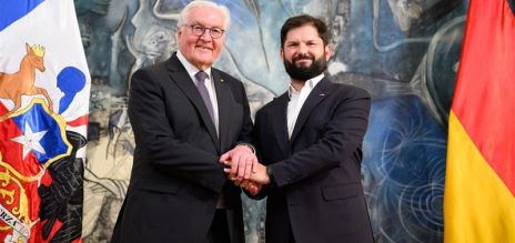 President Steinmeier (left) and President Boric 