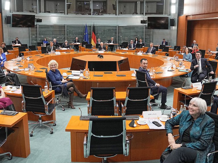 A chefia do governo: Baerbock, Habeck, Scholz, Lindner