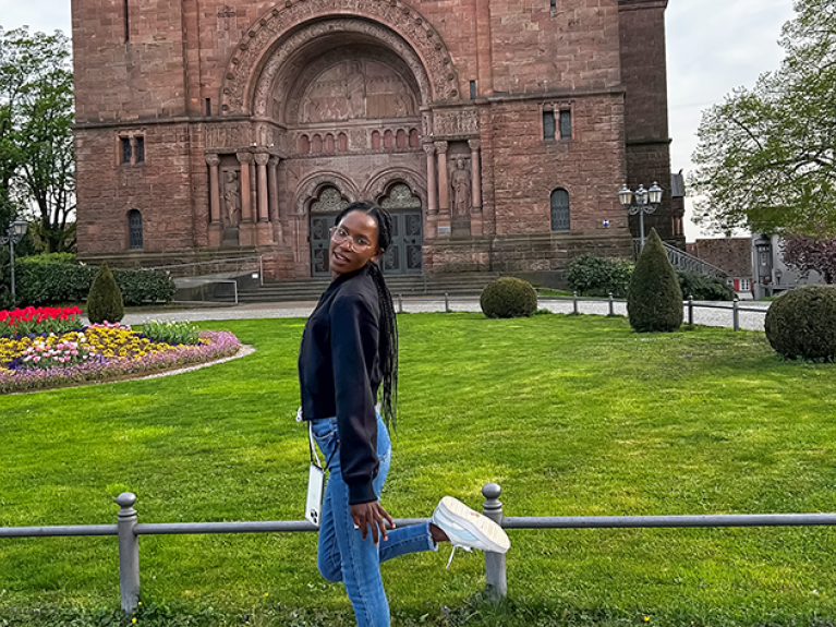 Sofia Mbango works in a kindergarten in Germany.