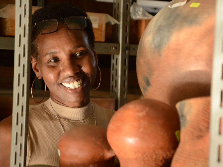 Member of the archaeology team: Freda Nkirote M'Mbogori Member of the archaeology team: Freda Nkirote M'Mbogori