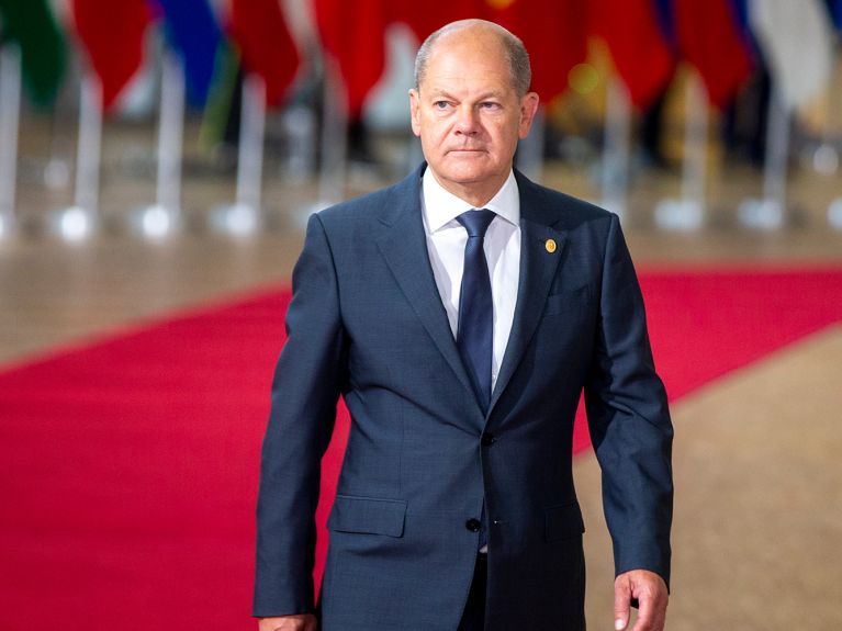 Scholz: „Zeichen der Solidarität“ Scholz: „Zeichen der Solidarität“