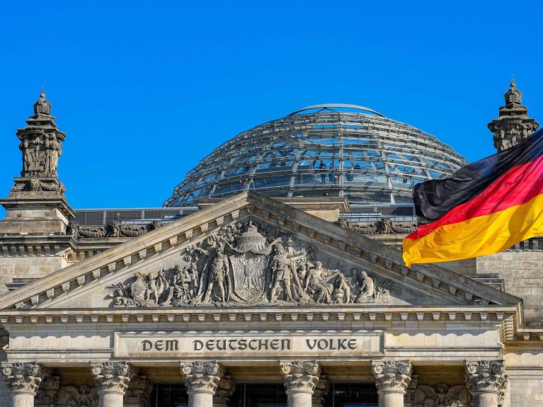 Reichstagsgebäude in der deutschen Hauptstadt Berlin