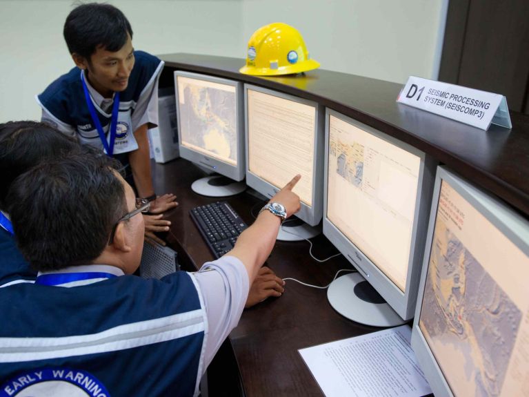 Das Tsunami-Frühwarnzentrum in Jakarta