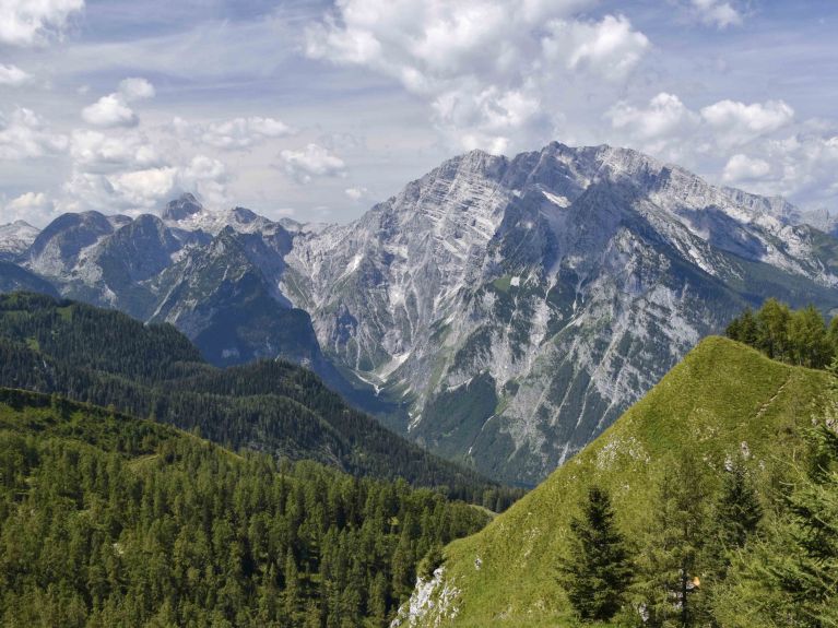 Naturlandschaft: Der Watzmann in Bayern.  