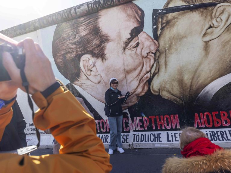 Vrubel's 'Brotherly Kiss' remains symbolic of the artistic reflections on division and freedom that covered the former Berlin Wall Vrubel's 'Brotherly Kiss' remains symbolic of the artistic reflections on division and freedom that covered the former Berlin Wall
