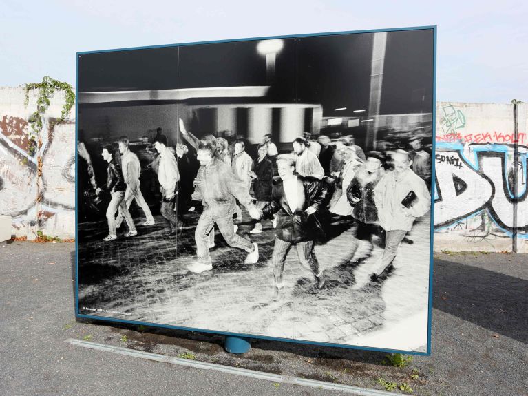 Der frühere Grenzübergang Bornholmer Straße in Berlin