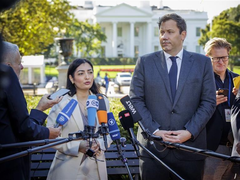Development Minister Reem Alabali Radovan and Finance Minister Lars Klingbeil in Washington Development Minister Reem Alabali Radovan and Finance Minister Lars Klingbeil in Washington