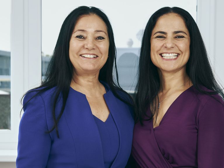 Sisters and entrepreneurs: Aynur Boldaz-Özdemir (l.) and Asme Kal