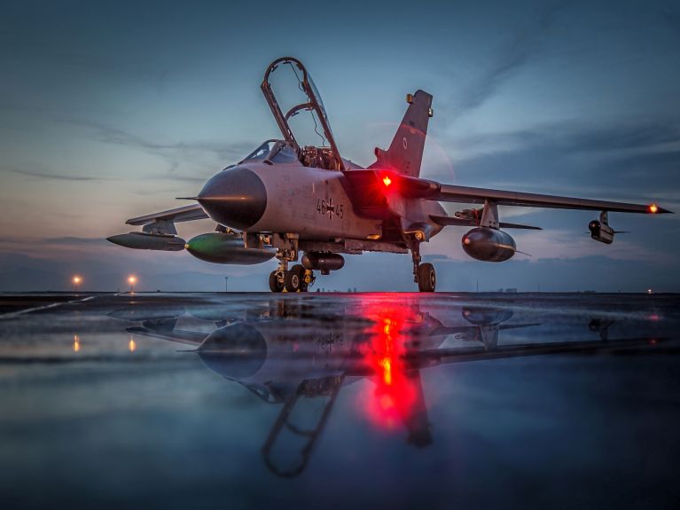 Germany army Tornado aircraft at Incirlik air base in Turkey