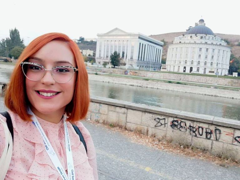 Sofia Svoliantopoulou in Skopje Sofia Svoliantopoulou in Skopje
