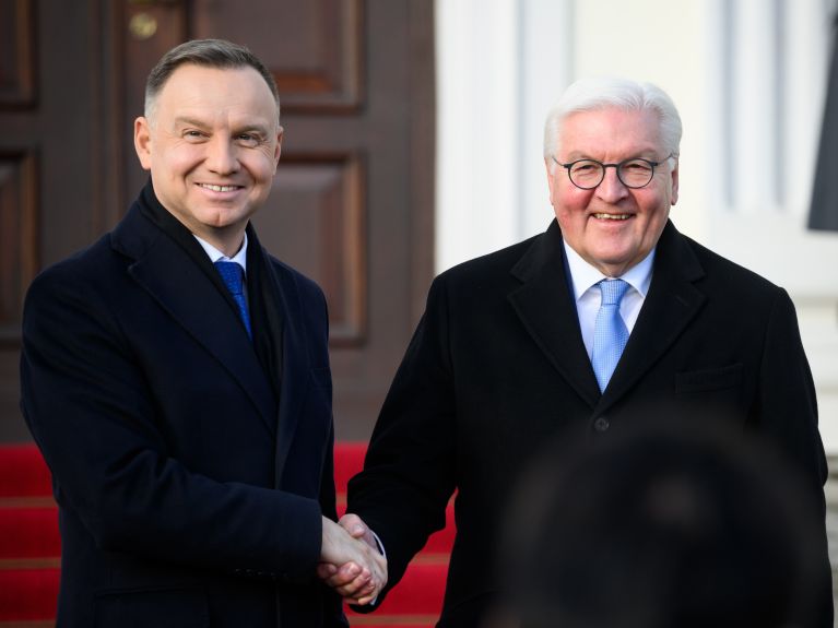 Bundespräsident Walter Steinmeier und Polens Präsident Andrzej Duda trafen sich zu Gesprächen im Dezember in Berlin.