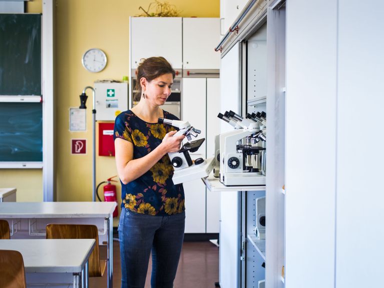 Vorbereitung für den Biologie-Unterricht.