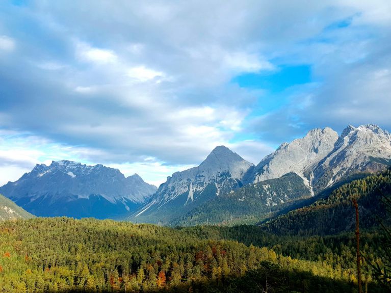 Die Zugspitze in den Alpen