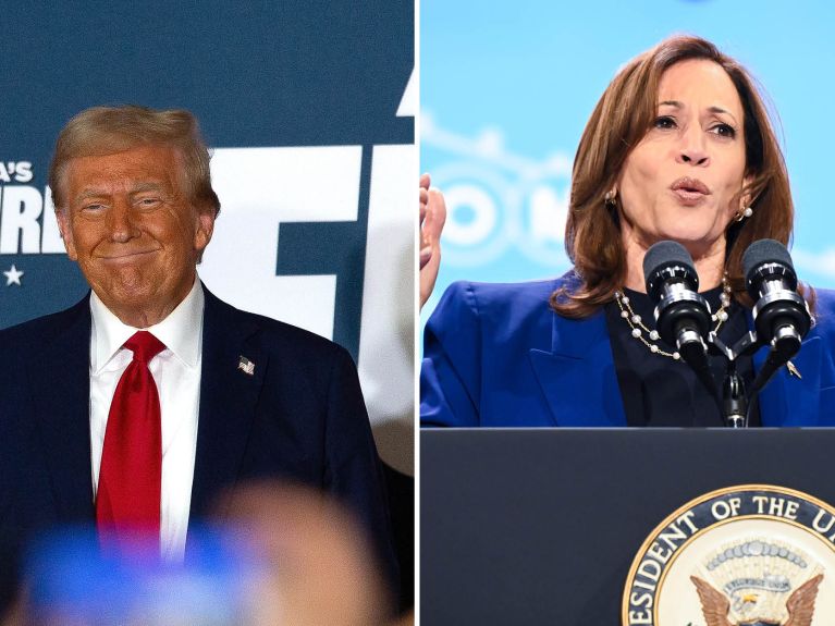 Donald Trump und Kamala Harris: Duell der Gegensätze