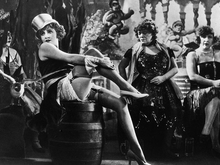 Marlene Dietrich in „Der blaue Engel“.