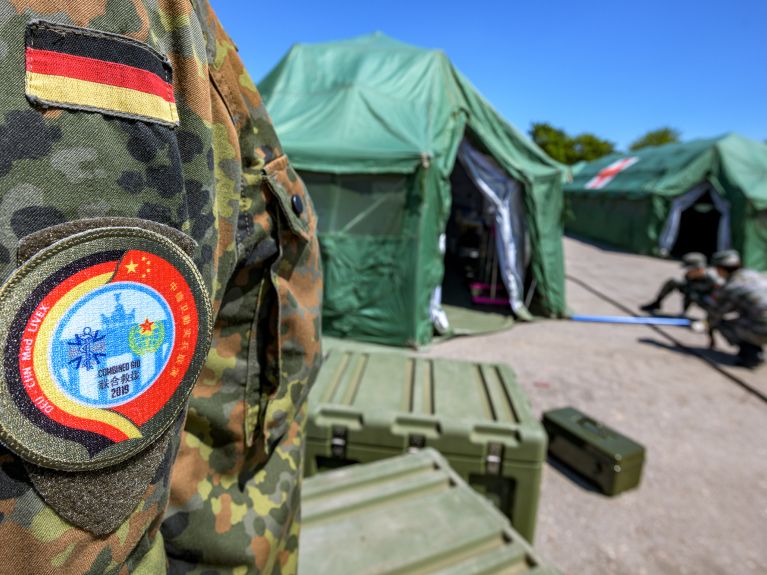 Chinese, German medics practice joint response Chinese, German medics practice joint response