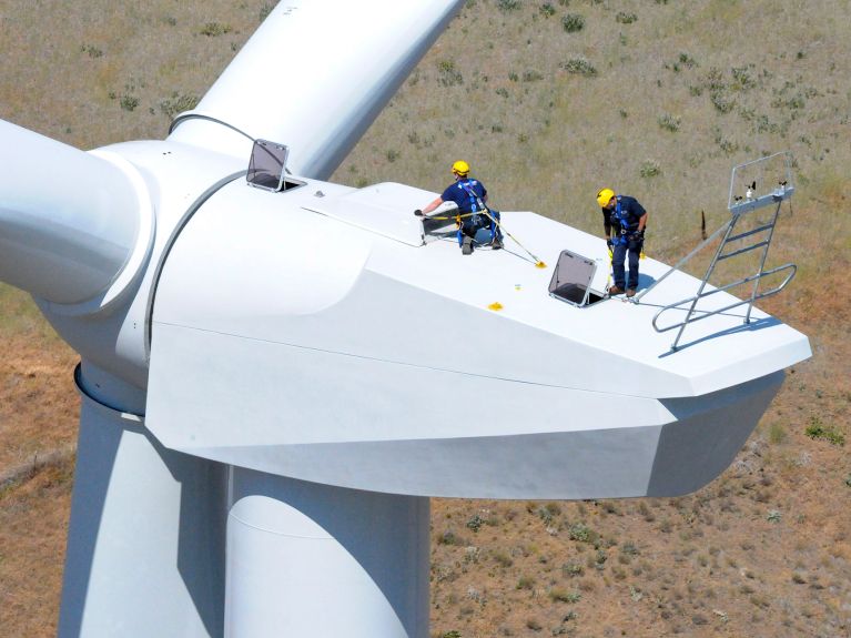 Manutenção de uma turbina eólica