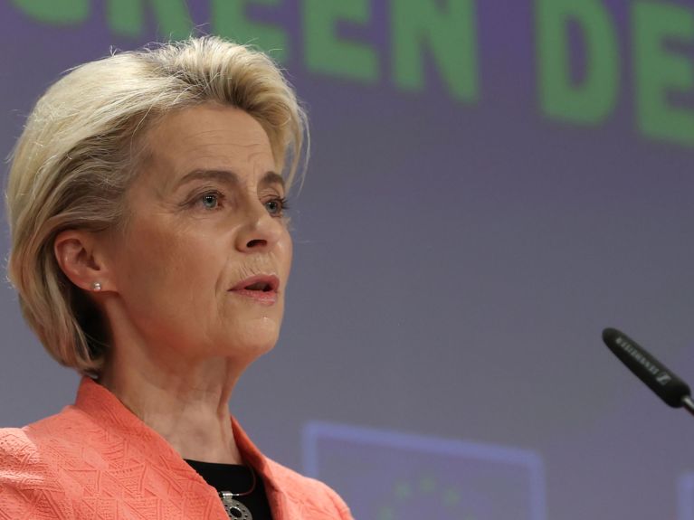 Von der Leyen stellt 2021 die Pläne für den Green Deal der EU vor. 