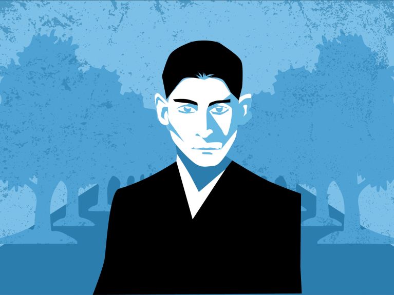 在柏林公园里寻找宁静的卡夫卡 在柏林公园里寻找宁静的卡夫卡