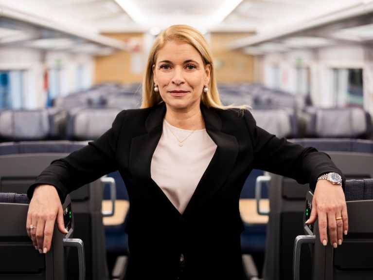 Evelyn Palla has been at the helm of Deutsche Bahn since October. Evelyn Palla has been at the helm of Deutsche Bahn since October.