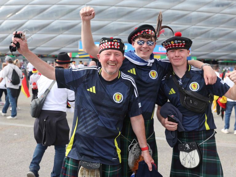 Les fans écossais lors du Championnat d’Europe 2024 à Munich.