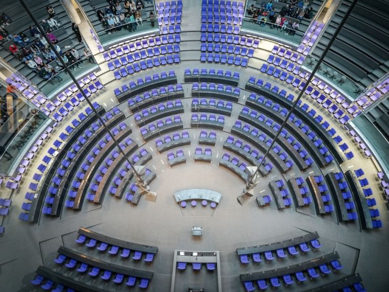 Bird’s eye view of the Bundestag 