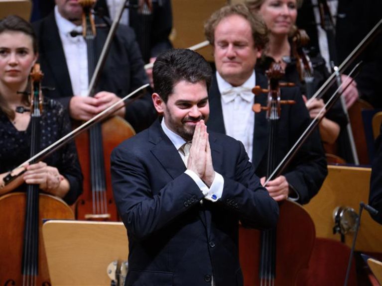 Lahav Shani at a concert given in Berlin on Monday Lahav Shani at a concert given in Berlin on Monday