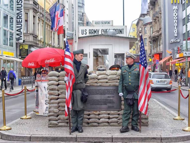 At the heart of Berlin: the former Checkpoint Charlie border crossing 