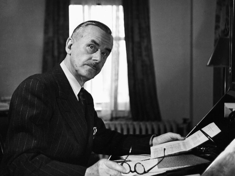 Thomas Mann 1943 im US-amerikanischen Exil Thomas Mann 1943 im US-amerikanischen Exil