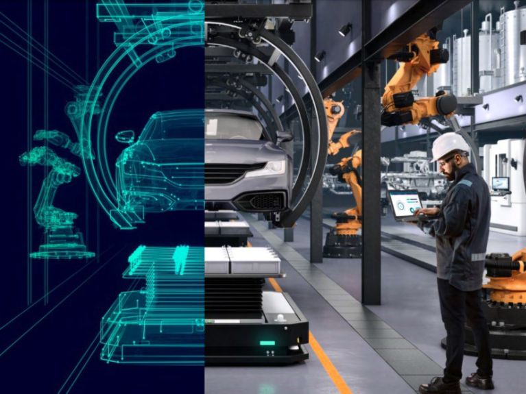 Digital Twins üretim sürecini sanal olarak kopyalıyor. Digital Twins üretim sürecini sanal olarak kopyalıyor.