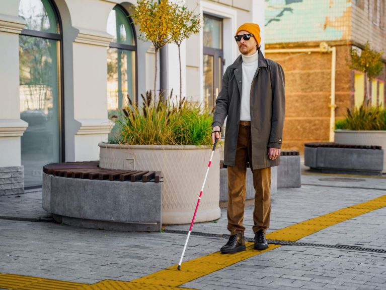 Tactile guidance systems enable independent mobility for the blind. Tactile guidance systems enable independent mobility for the blind.