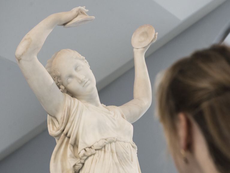 博德博物馆内安东尼奥·卡诺瓦的《舞者》。 博德博物馆内安东尼奥·卡诺瓦的《舞者》。