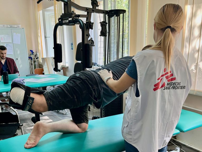 Physiotherapy treatment of war wounded in Ukraine Physiotherapy treatment of war wounded in Ukraine
