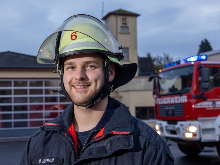 A firefighter with a passion for his work: Benedikt Sulzbach A firefighter with a passion for his work: Benedikt Sulzbach