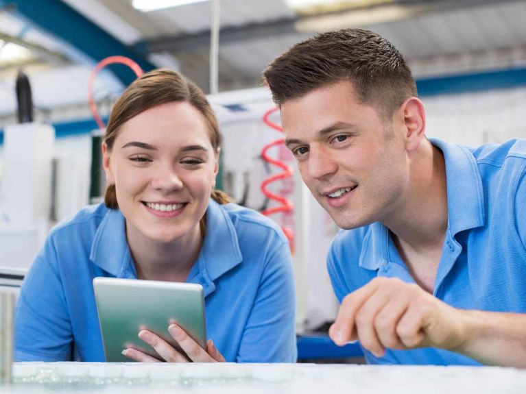 Apprentices in an industrial firm Apprentices in an industrial firm