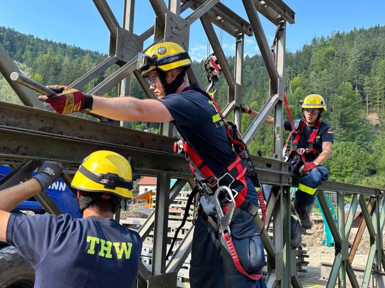 Intervención de la THW en Eslovenia Intervención de la THW en Eslovenia