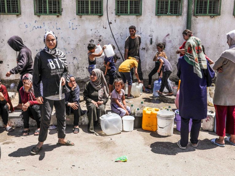 Trinkwasser wird in Gaza immer knapper.