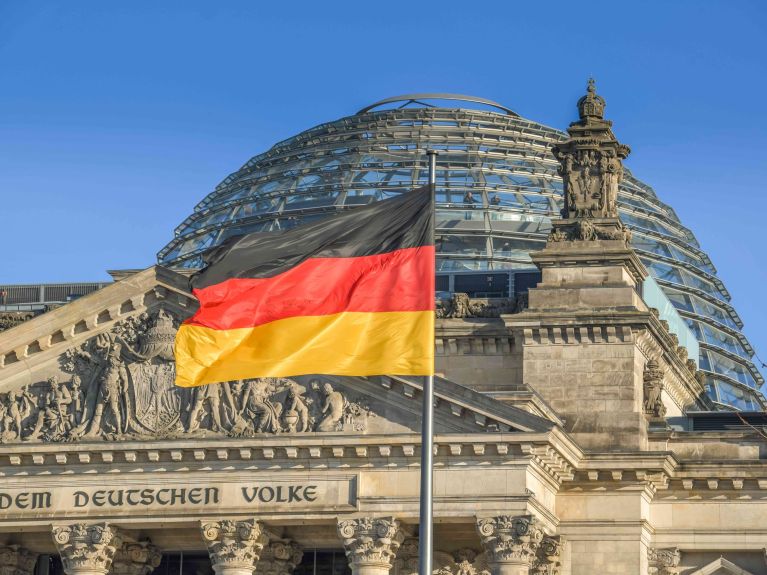 The German parliament: the Reichstag building in Berlin