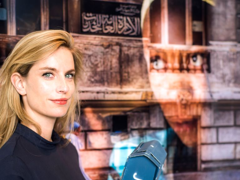 VR-Journalistin Julia Leeb aus München.