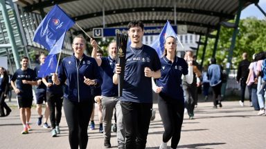 A tocha dos Jogos chega a Bochum. A tocha dos Jogos chega a Bochum.