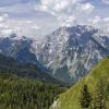 Naturlandschaft: Der Watzmann in Bayern.  