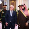 Frank-Walter Steinmeier (l.) und Mohammed bin Salman