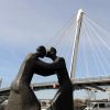 Fußgänger- und Radfahrbrücke zwischen Kehl und Straßburg  Fußgänger- und Radfahrbrücke zwischen Kehl und Straßburg
