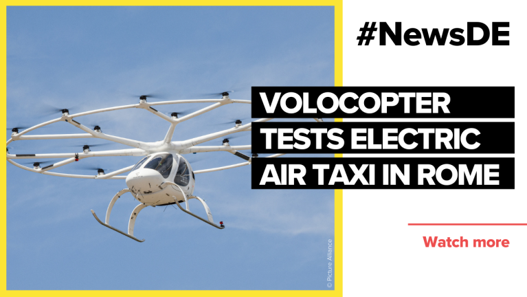 Volocopter tests electric air taxi in Rome