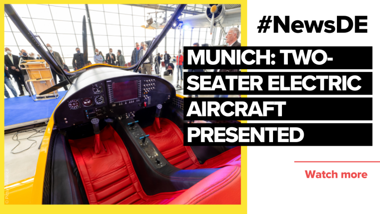 Two-seater electric aircraft presented near Munich